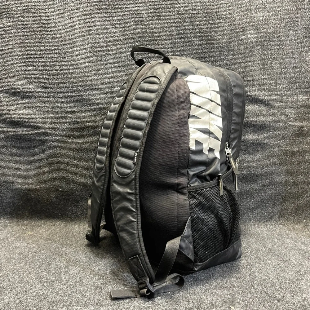 Nike BA4595-067 Max Air Black Polyester Athletic School Work Travel Backpack Bag